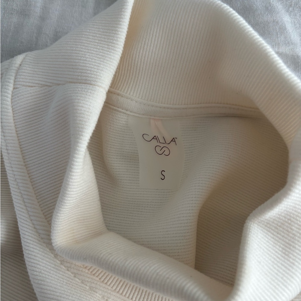 Alia Cream Ribbed Top - Picture 3 of 3